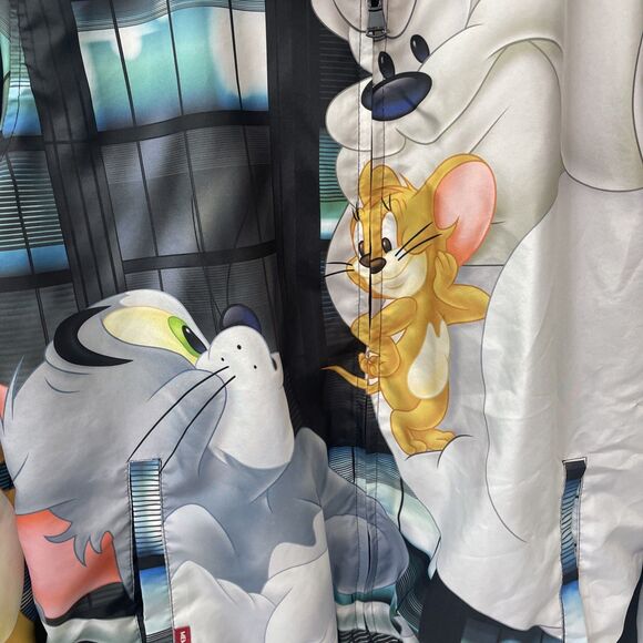 Members Only Extra Large Tom And Jerry Hooded Jacket - Picture 2 of 7